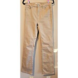 DG2 Diane Gilman Stretch Denim Comfort Straight Jean Khaki Color Size 4T